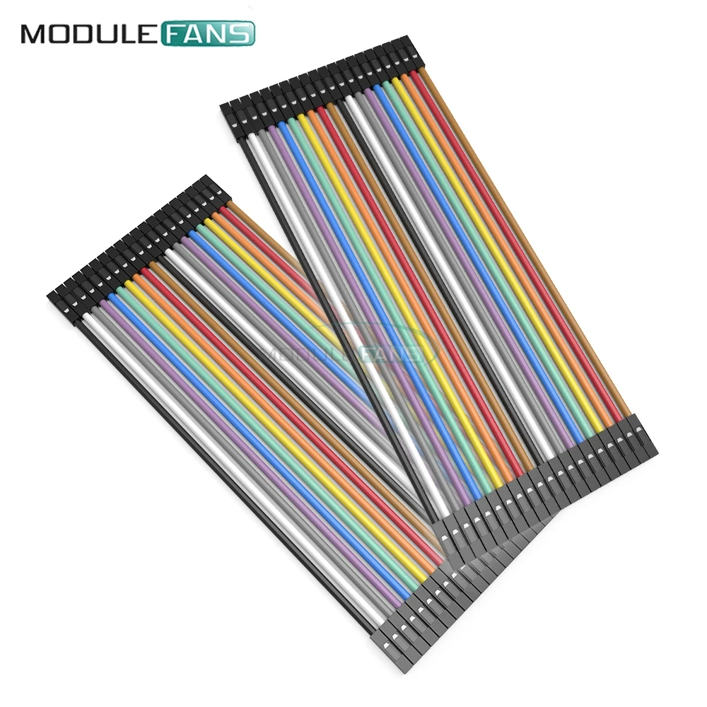 2x40 шт. Dupont 10 см разъем Мама мама ленточный кабель для Arduino комплект сделай сам|jumper