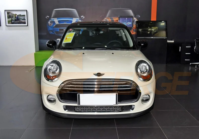 Для mini cooper галогенная фара RF Bluetooth контроллер многоцветный ультра яркий RGB светодиодный комплект ангельских глаз