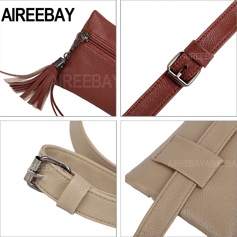 Поясная Сумка AIREEBAY с кисточками для женщин модная забавная сумка брендовые