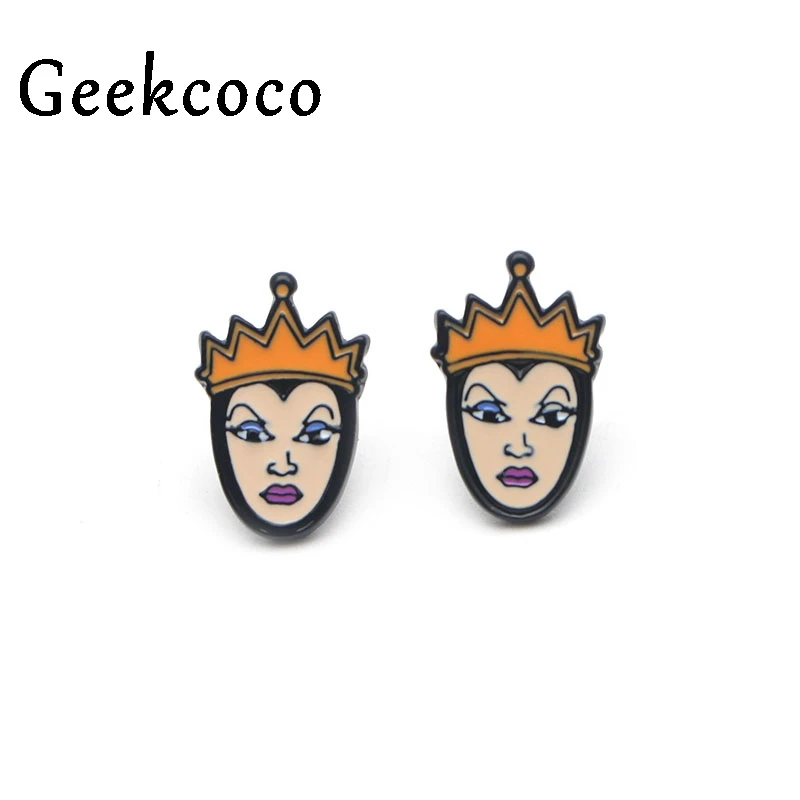 Maleficent креативные минимализм модные милые серьги для женщин милые серьги для девочек серьги-гвоздики аксессуары ювелирные изделия с героями мультфильмов J0334