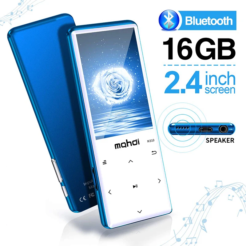 Новый MP3 плеер с Bluetooth 4 2 сенсорные кнопки дюймовым экраном 16 ГБ Портативный