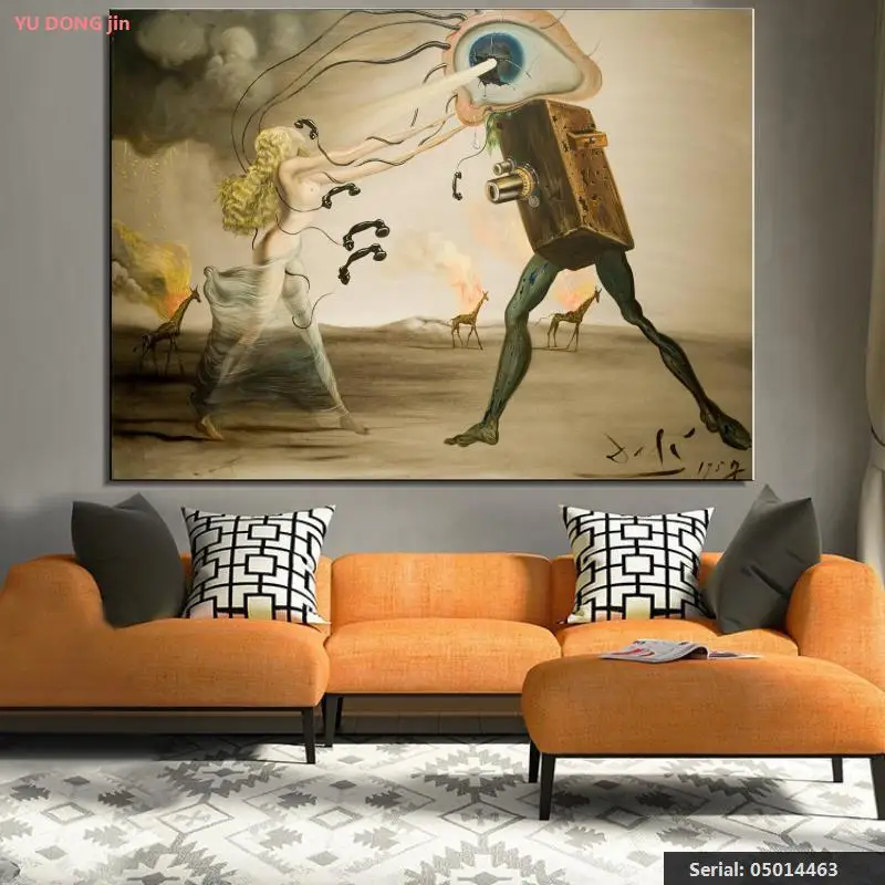 Salvador Dali натюрморт абстрактная картина маслом Рисование Искусство спрей без рамы