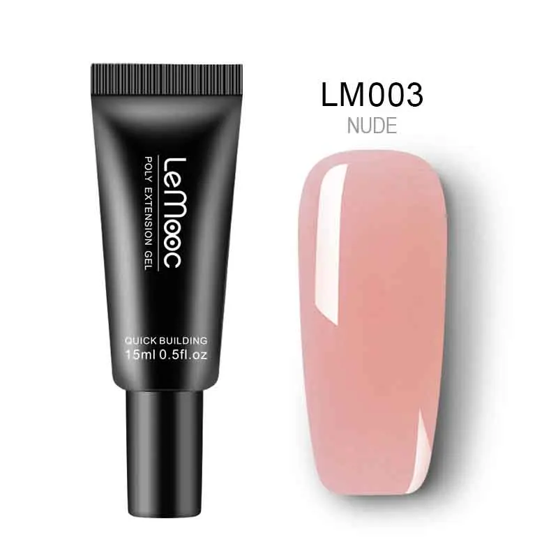 extension gel 3 LEMOOC, 20 мл, поливинилхлоридный УФ-гель, раствор для вымачивания ногтей, жидкий акриловый строительный УФ-гель для наращивания, маникюрный Гель-лак P35 - Цвет: extension gel 3