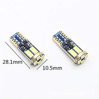 4 pieceslot t10 194 w5w 3030 9smd car bulbs led error free canbus xenon white side light bulb no flicker powerful resistor