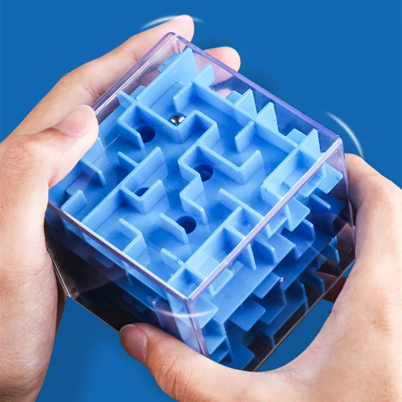 Интеллектуальный Магический кубик, коробка, 3D кубик, пазлы, игры, стальной шар, лабиринт, игрушка, рука, веселье, баланс, вызов, игры, игрушки для детей, подарок