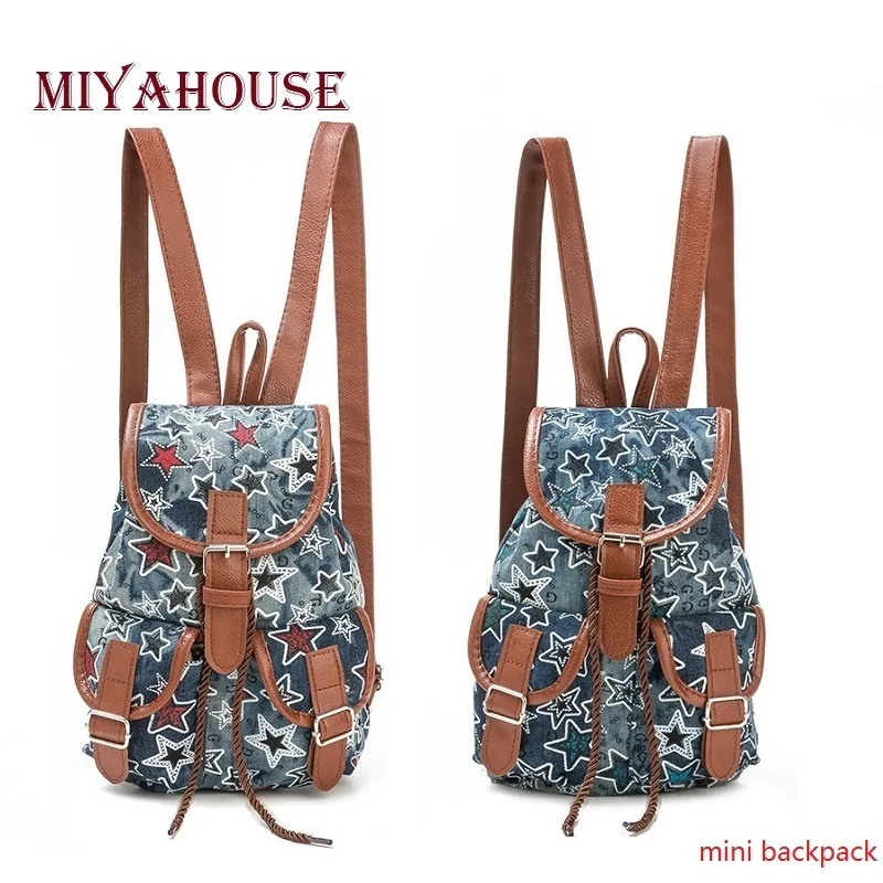 Miyahouse в богемном стиле Стиль школьный Мини рюкзак для девочек-подростков из