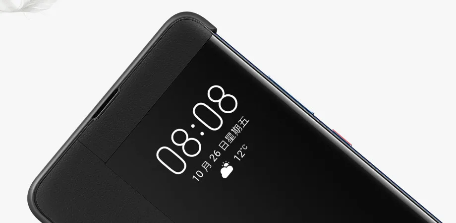 Официальный huawei mate 20 X флип-чехол huawei mate 20 X Кожаный Чехол Smart Touch View Window Cover mate 20X чехол для телефона s