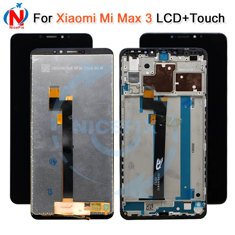 Для Xiaomi Mi Max 3 ЖК-дисплей + сенсорный экран новый дигитайзер стеклянная панель