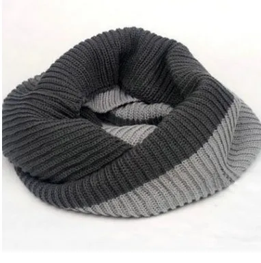 Зимний кабель кольцо шарф женский вязаный Бесконечность Шарфы Вязаный теплый