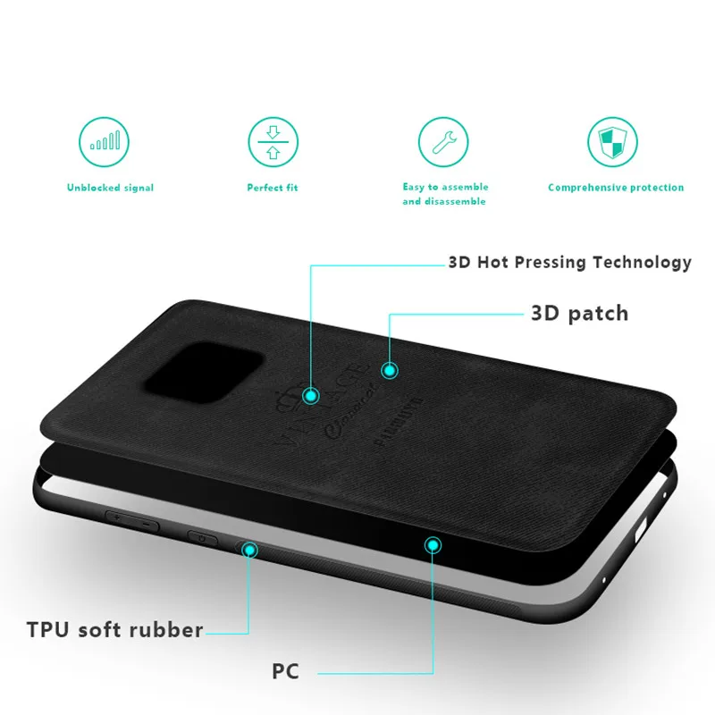PINWUYO Phone Case for Huawei Mate 20 Pro Cover Back 6.39 inch TPU + PC Cases |