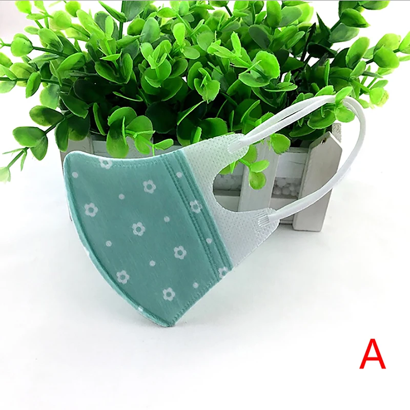 as picture 5pcs 5 шт., мультяшная детская маска для девочек и мальчиков, PM2.5, складывающаяся хлопковая маска, дыхательный клапан, Анти-пыль, маска для рта, респиратор, Детские маски со ртом для лица - Цвет: as picture 5pcs