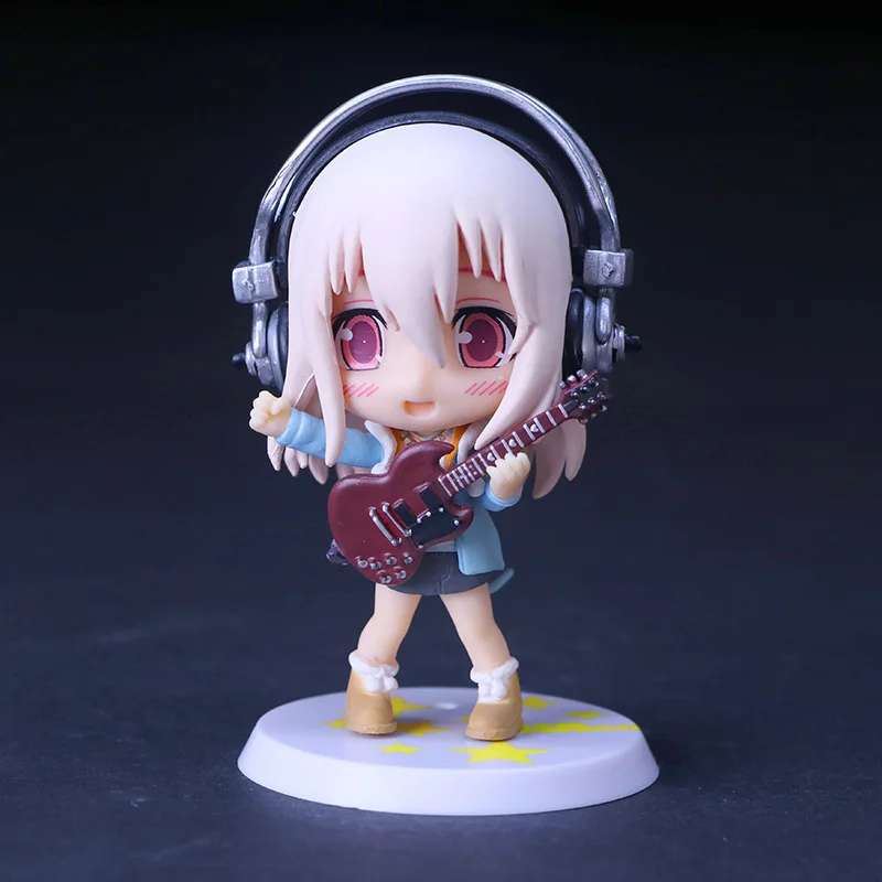 5 стилей японского аниме SUPERSONICO фигурку игрушки Супер Sonico Рабочий набор коллекция