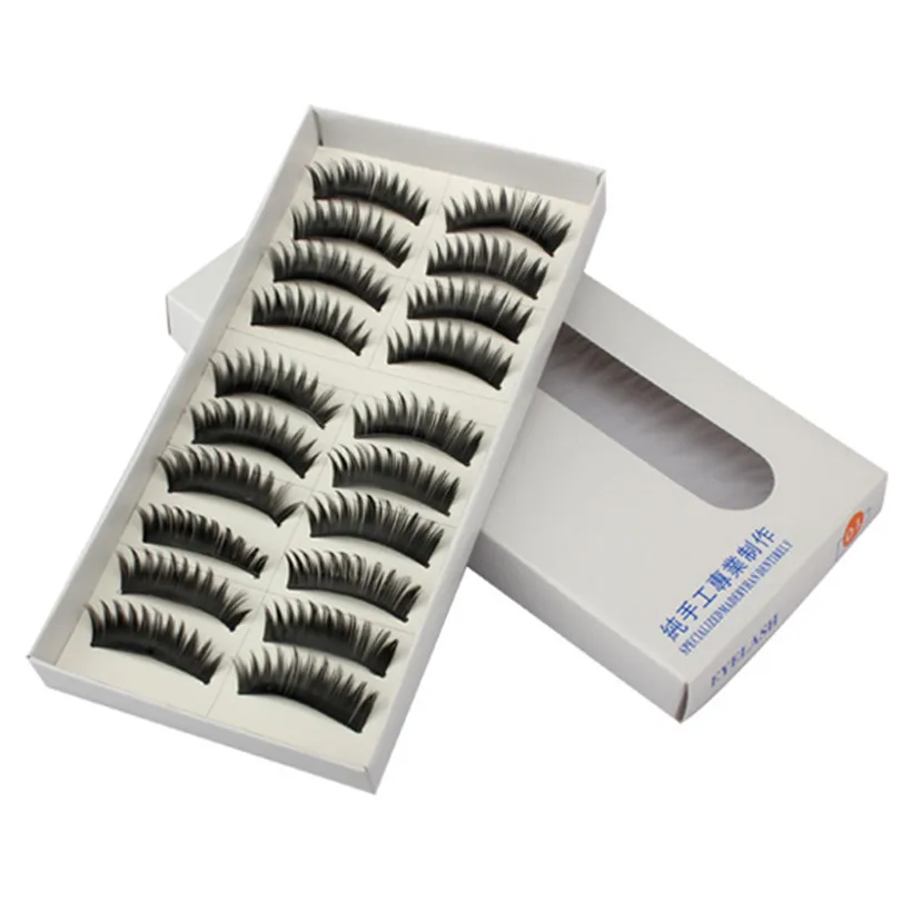 100 пар/лот высококачественный обаятельный глаза ресницы натуральные длинные