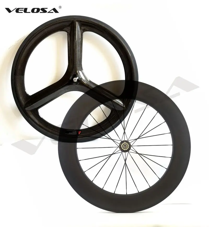 Карбоновая колесная фара Триатлон передняя 3 Спицы задняя 88 мм + мм|carbon wheelset|carbon