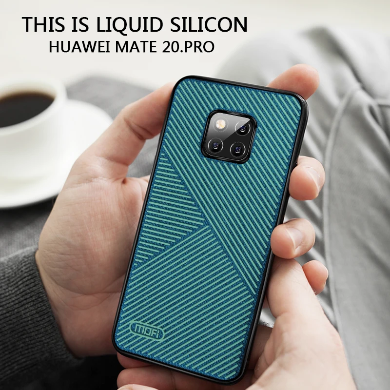 for huawei mate 20 Pro Case Cover MOFI Silicone Stripe Back 20pro Antiskid Epoxy Full |