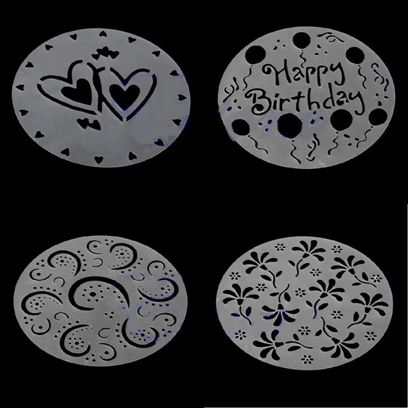 Инструменты для выпечки 4 шт. набор спрей торта печати просеиватель сахара