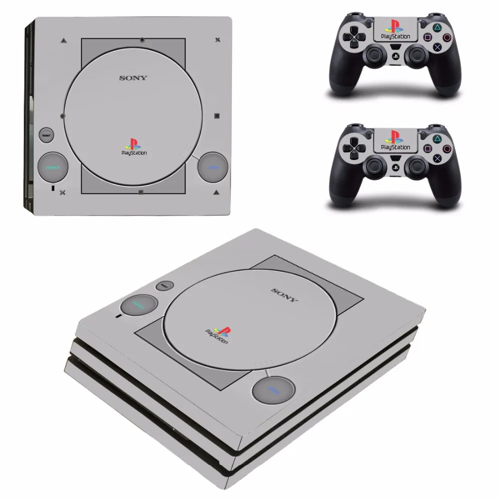 ARRKEO PS1 стиль Ностальгический виниловый чехол наклейка PS4 Pro Кожа Наклейка для sony
