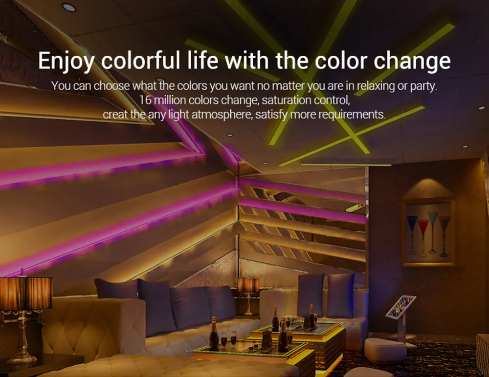 BSOD, со светодиодом контроллер Milight B0 RGB CCT RF2.4G Беспроводной Smart Led панель управления Батарея DC3V настенный выключатель Яркость светодиодные ленты