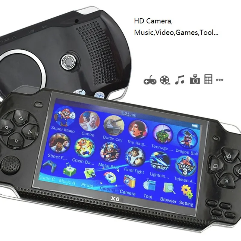 Портативная портативная игровая консоль видео MP4 плеер 8 ГБ Бесплатная загрузка