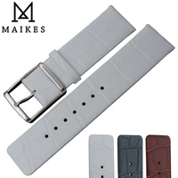 maikes genuine leather watch band 16mm 18mm 20mm 22mm pin buckle watchband high quality watch strap case for calvin klein ck