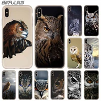 bird eagle animal owl night soft silicone case for iphone 13 11 12 pro x xs max xr 6 6s 7 8 plus se mini cover