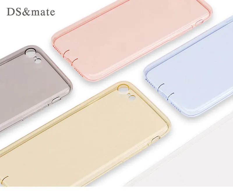 Новый чехол для iPhone 7 Plus прозрачный силиконовый из ТПУ Ультратонкий Мягкий