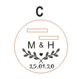 Type C Новое поступление, персонализированные деревянные кольца-держатели, деревенские кольца на носителя, на заказ, для невесты, Grrom, натуральная деревенская свадьба, дерево, коробка, вечерние, Подарочные - Цвет: Type C