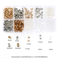 fashion diy jewelry earrings block findings plugs back stopper nuts mixed earring accessories kits box set