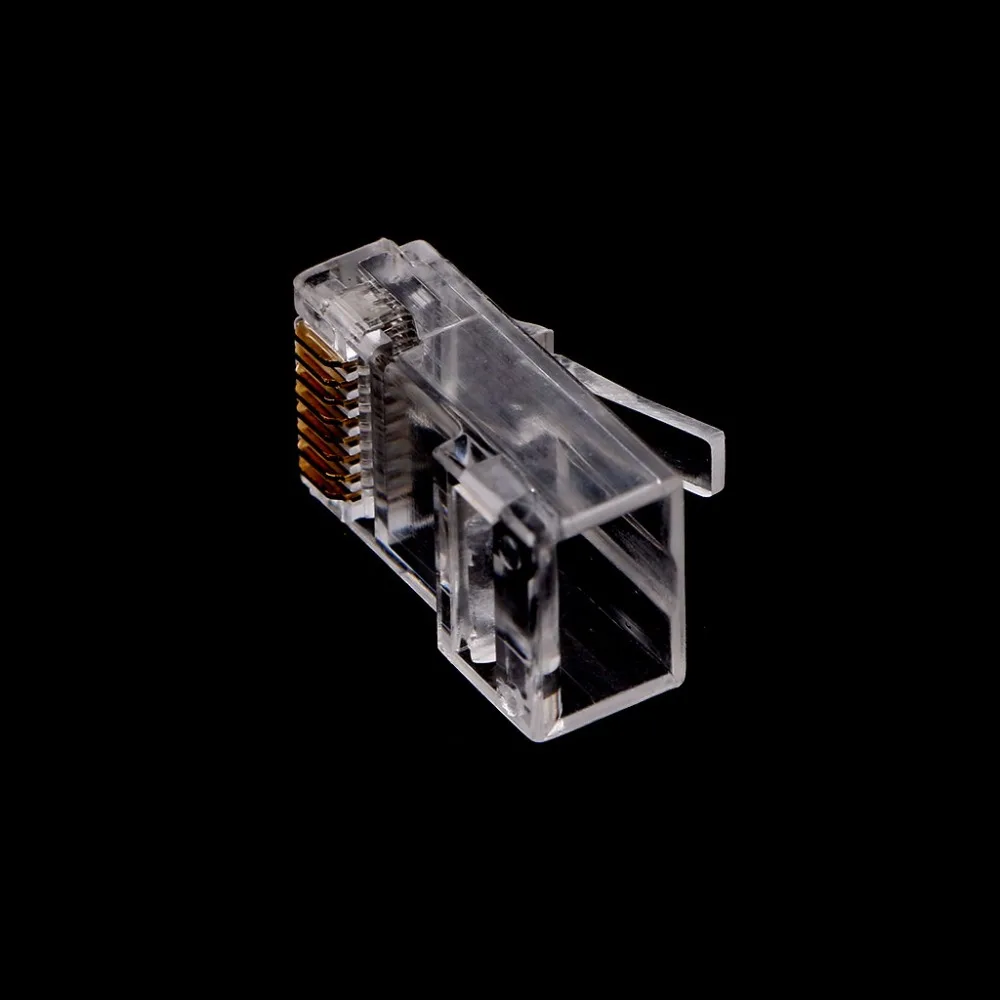 

100Pcs/set 8-Pin RJ45 CAT6 Modular Plugs UTP Unshielded Version With Plastic Loading Bar Network Plug New Arrivals C26