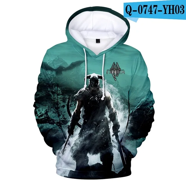 3dwy-499 The Elder Scrolls V 3D толстовки Горячая игра SKYRIM 3D принт пуловер Толстовка уличная одежда с мотивами из аниме куртка Moletom Masculino - Цвет: 3dwy-499
