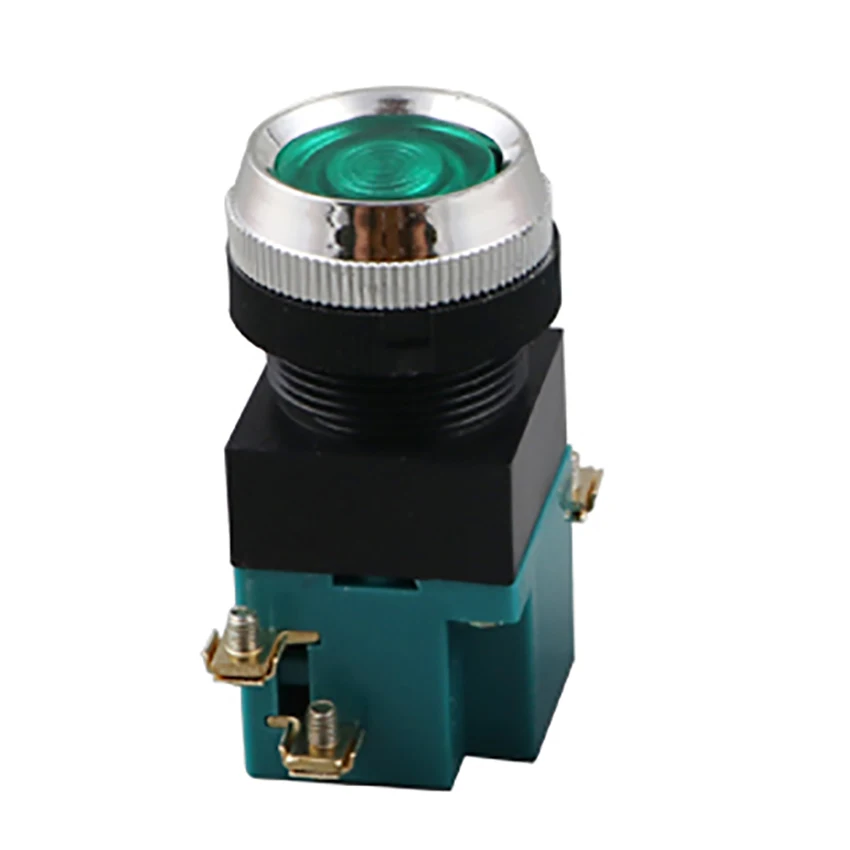 LA19-11 ABS Self-кнопка сброса переключатель с фокусным расстоянием 25 мм 380V 5A круглый