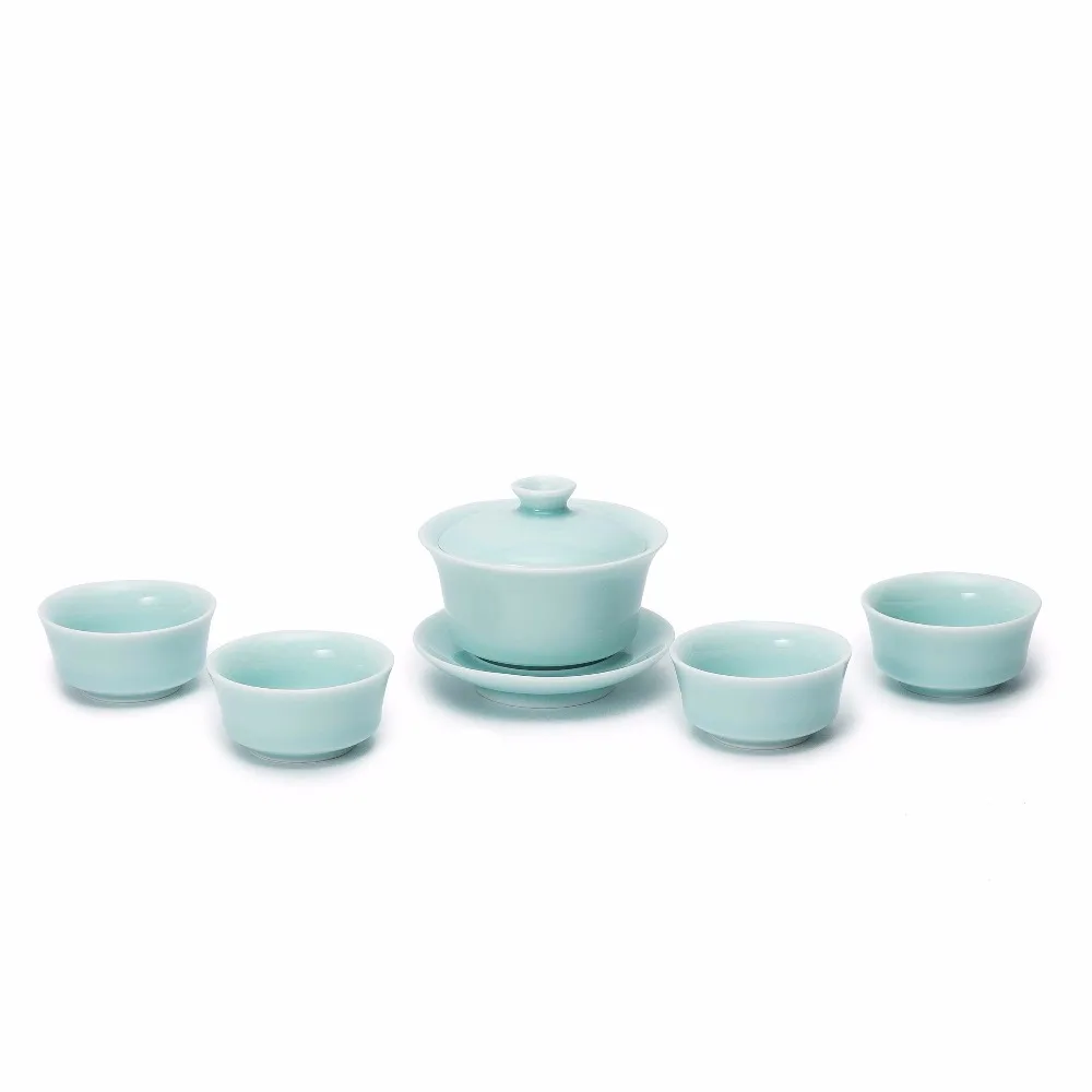 Newchinaroad фарфоровая чаша с крышкой Кунг Фу gaiwan супница teaset церемониальными чай