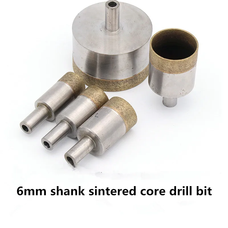 6 мм хвостовик спеченный Алмазный сердечник сверло отверстие для камня керамики