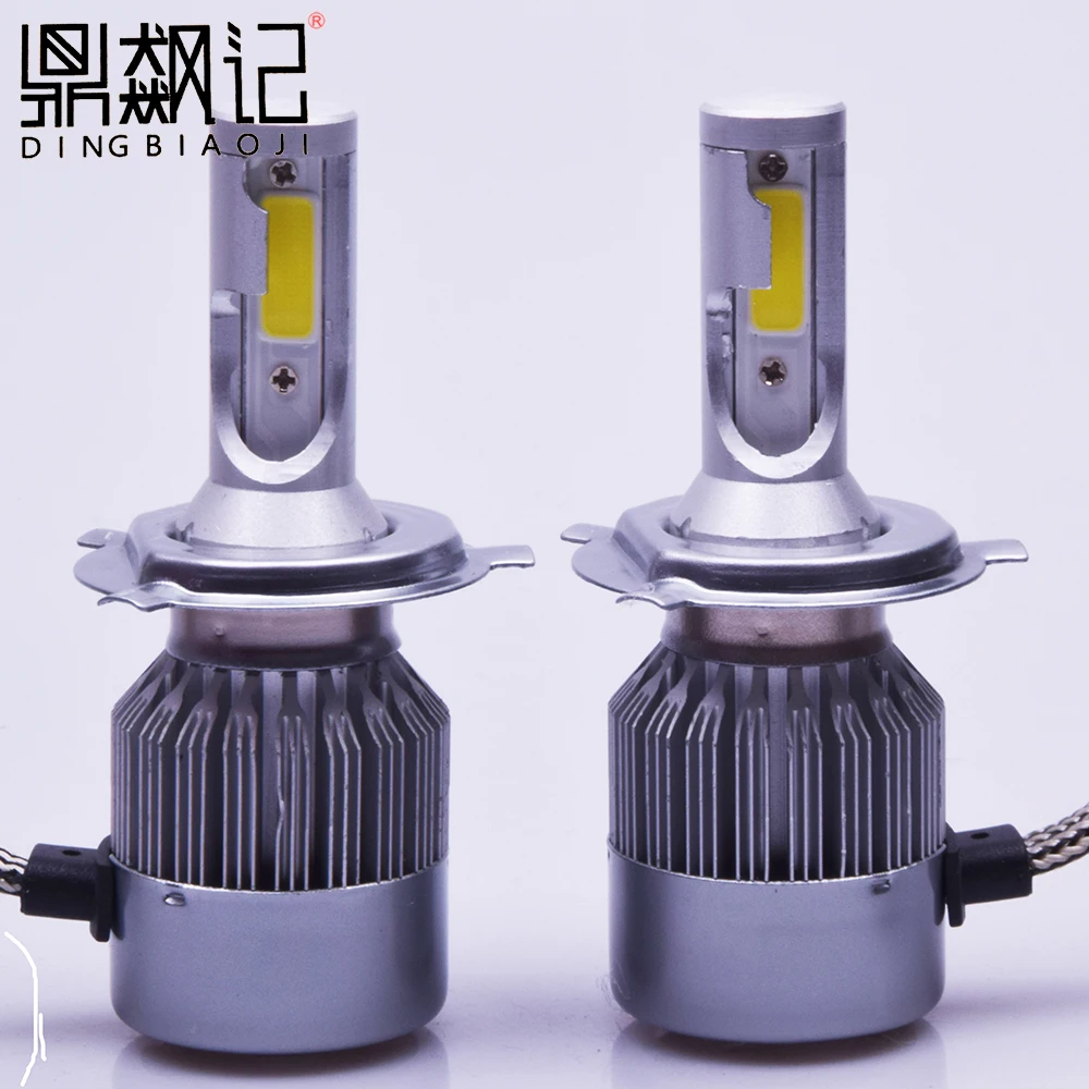 

2X FREE SHIPPING, CHEAPEST C6 H4 72W 7600LM AUTO BULB KIT LIGHTS , LED LAMP WHITE