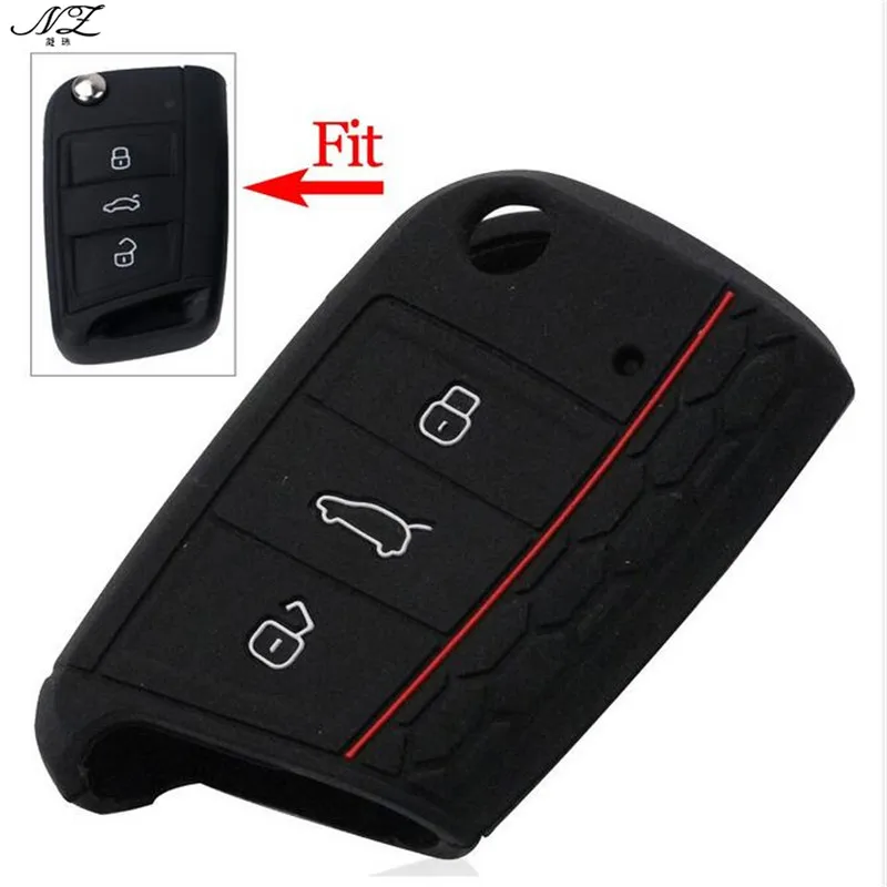 Силиконовый защитный чехол-брелок для авто чехол VW polo golf 7 MK7 Skoda Octavia combi A7 SEAT Leon Ibiza