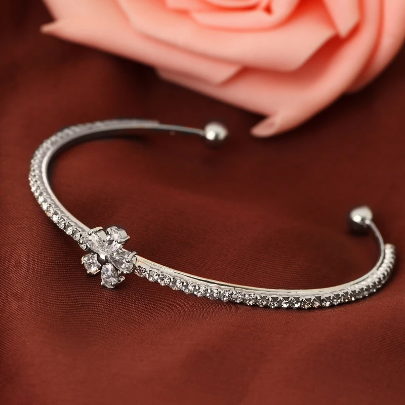 Женский Романтический Браслет манжета MINHIN свадебное Ювелирное Украшение|bracelet