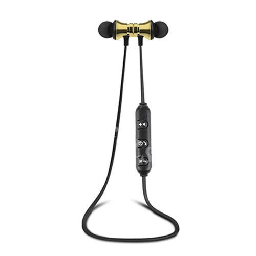 Gold FGCLSY магнитные музыкальные bluetooth наушники XT11 Спорт бег Беспроводная bluetooth гарнитура с микрофоном для iPhone 8X7 Xiaomi - Цвет: Gold