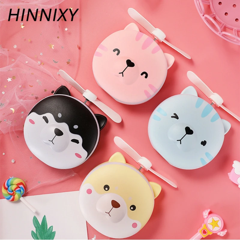 Hinnixy вентилятор зеркало ночник свинья медведь кошка собака форма
