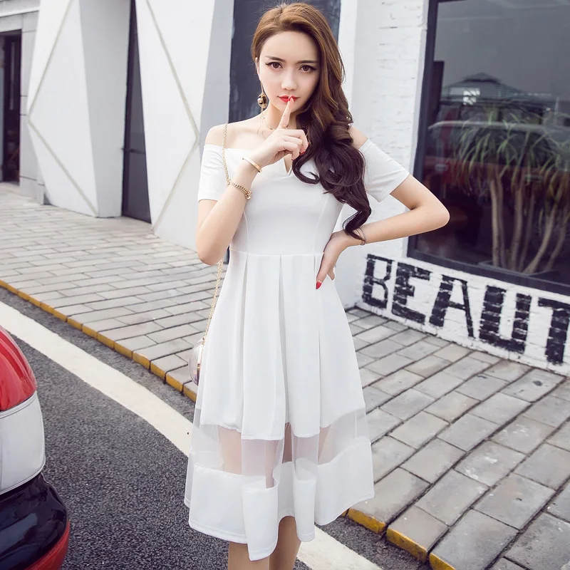 2019 Белый сарафан вечерние Повседневное летние Винтаж Хепберн черный миди платья