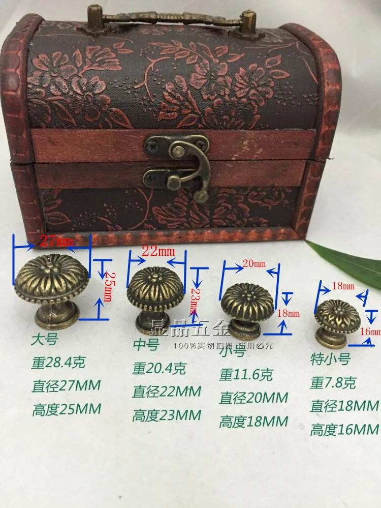 Бронзовая цинковая ручка античная галерея из сплава для ящика выдвижная круглая