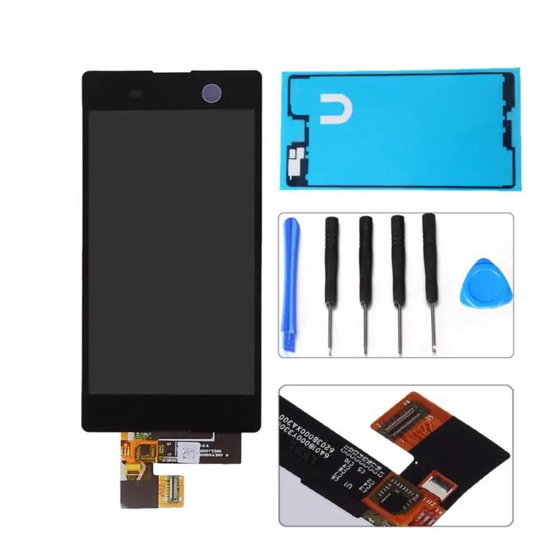 

For Sony Xperia M5 LCD Display + Touch Screen + Frame Digitizer Assembly E5603 E5606 E5653 For SONY M5 LCD Replacement Parts