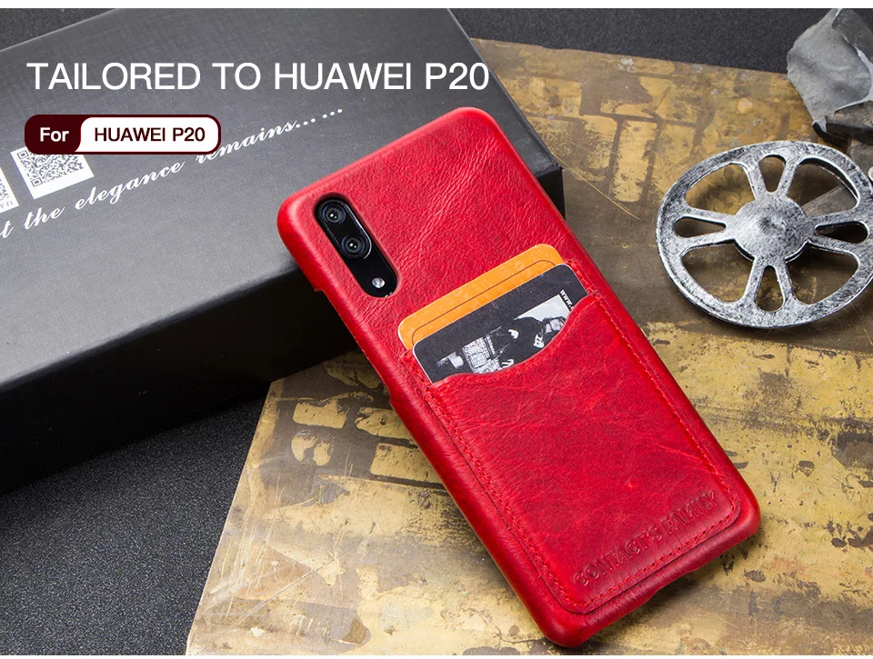 Чехол-кошелек из натуральной кожи для huawei P20, чехол для телефона с магнитной подставкой, держатель для карт, флип-чехол для huawei P20, чехол