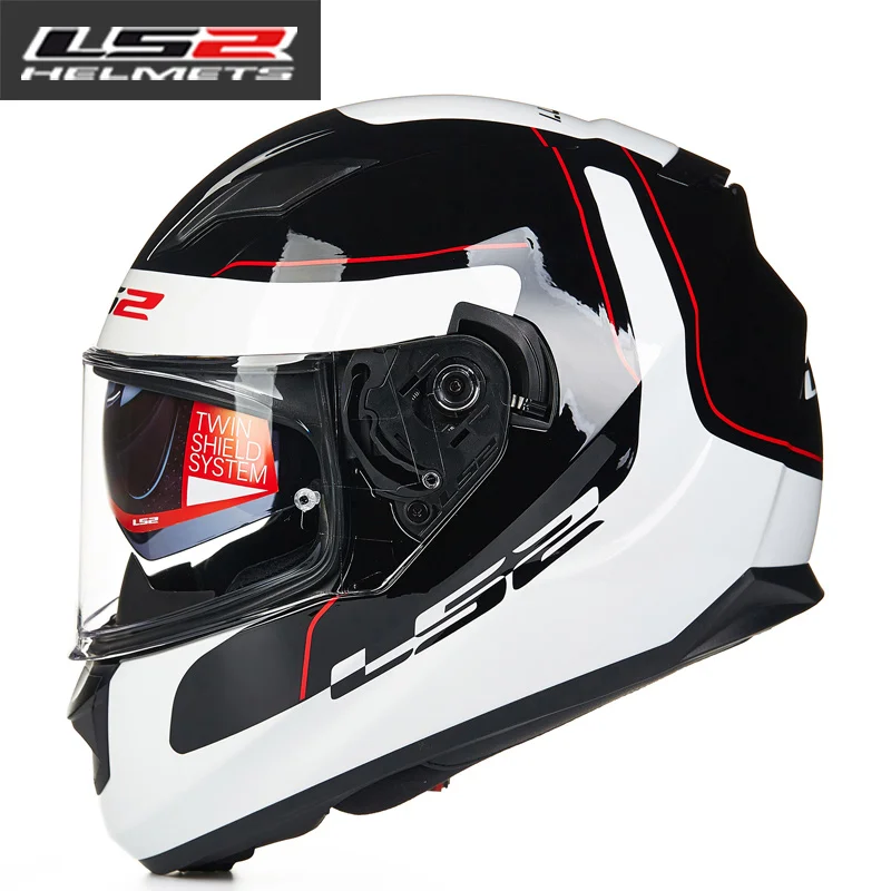 LS2 FF328 поток полный лицо moto rcycle шлем Capacete LS2 с двойными линзами LS2 Casco moto capacete de moto cicleta DOT Approved - Цвет: 5