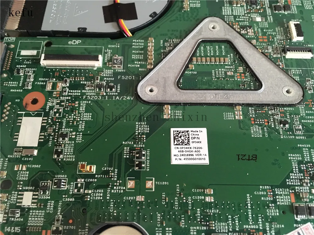 Материнская плата для ноутбука dell 3542 CN-0P34KX PWB. FX3MC 13269-1 с процессором 3885U