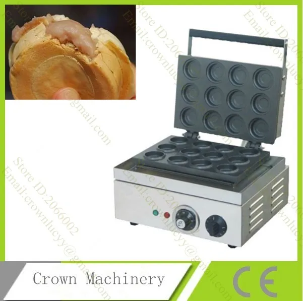 Коммерческий Применение 12 Отверстия Электрический красная фасоль Dorayaki Бейкер