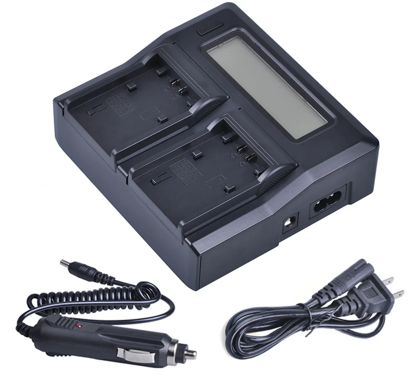 Cargador de batería rápido Dual LCD para Canon BP-807, BP-808, BP808, BP-809, BP-819, BP-820, BP820, BP-827, BP-828, CG-800, CG-800E