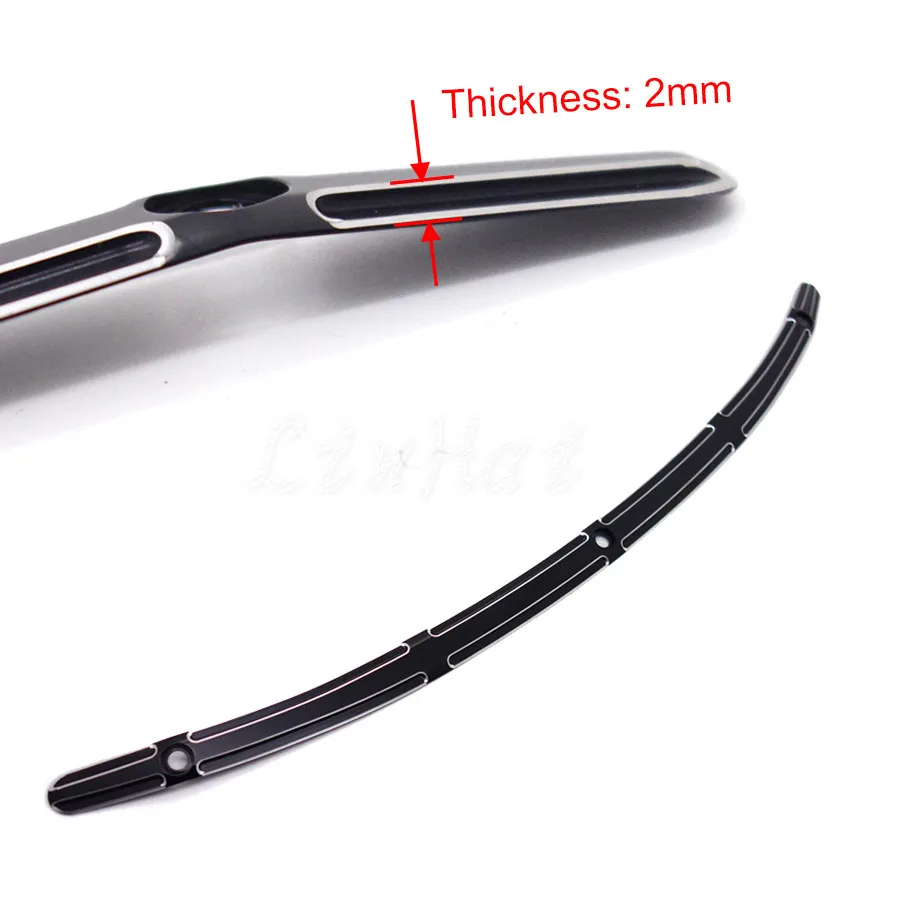 Новинка мотоциклетная черная кромка скошенная отделка ветрового стекла для Harley