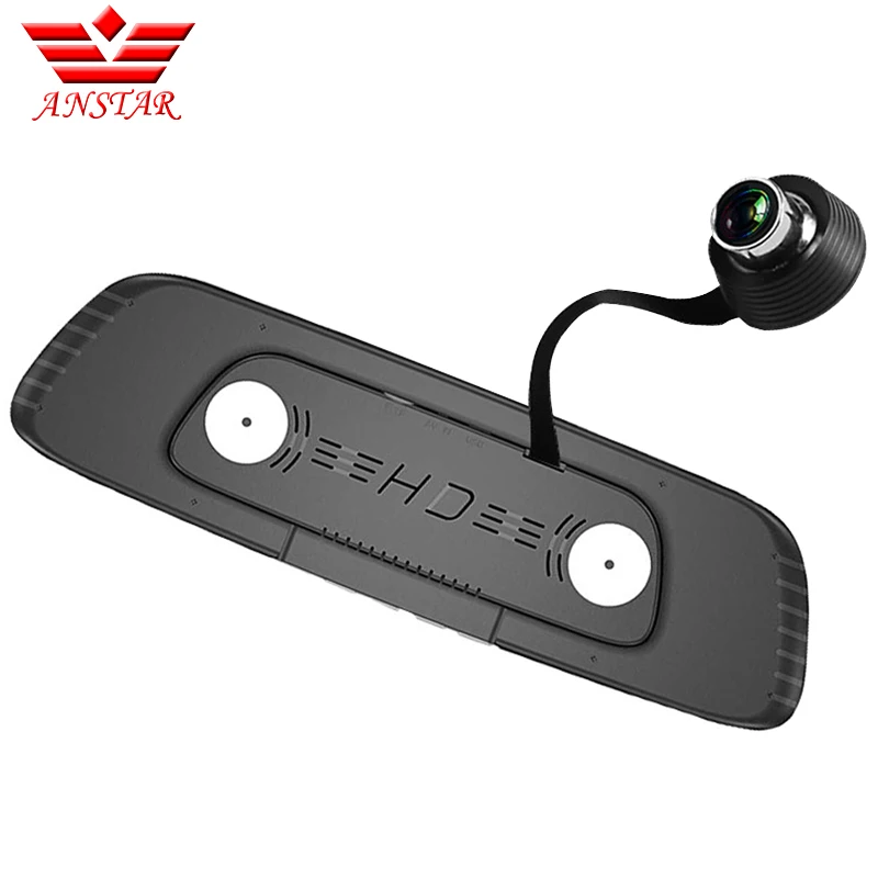 ANSTAR Автомобильный Dvr 1080 P двойной объектив тире камера зеркало цифровой рекордер