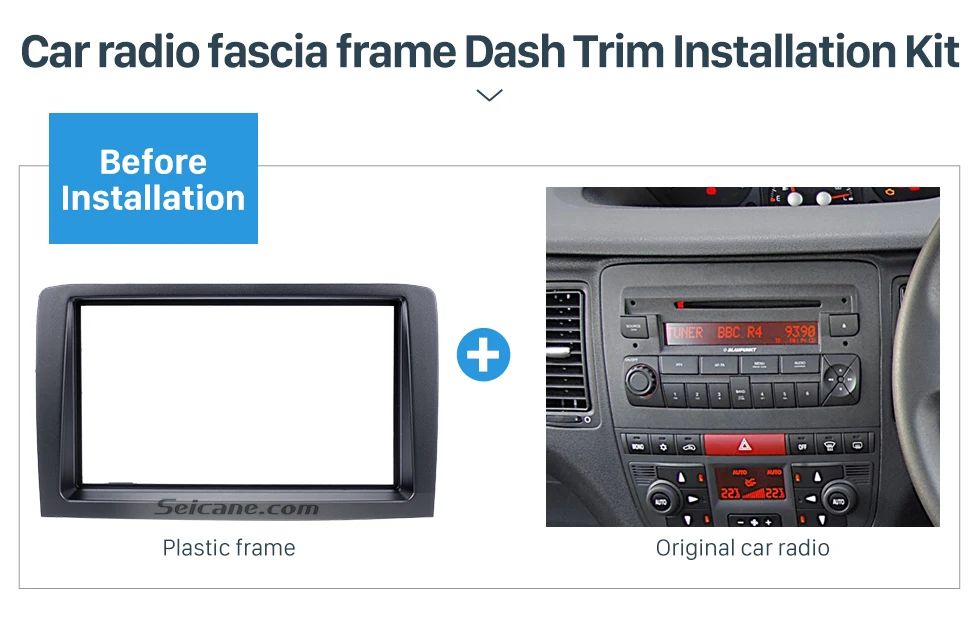 Seicane двойной дин Авто Радио DVD плеер панель фасции рамки для FIAT IDEA стерео установка панель крышка комплект