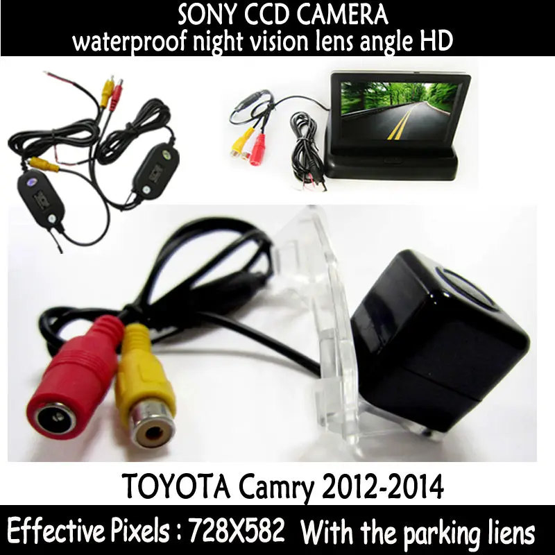 4 3 дюймовый автомобильный TFT ЖК монитор зеркала + беспроводная камера заднего